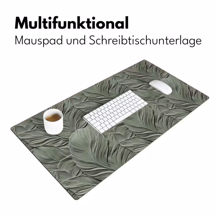 Schreibtischunterlage - Blätter - Textur - Grün — 4