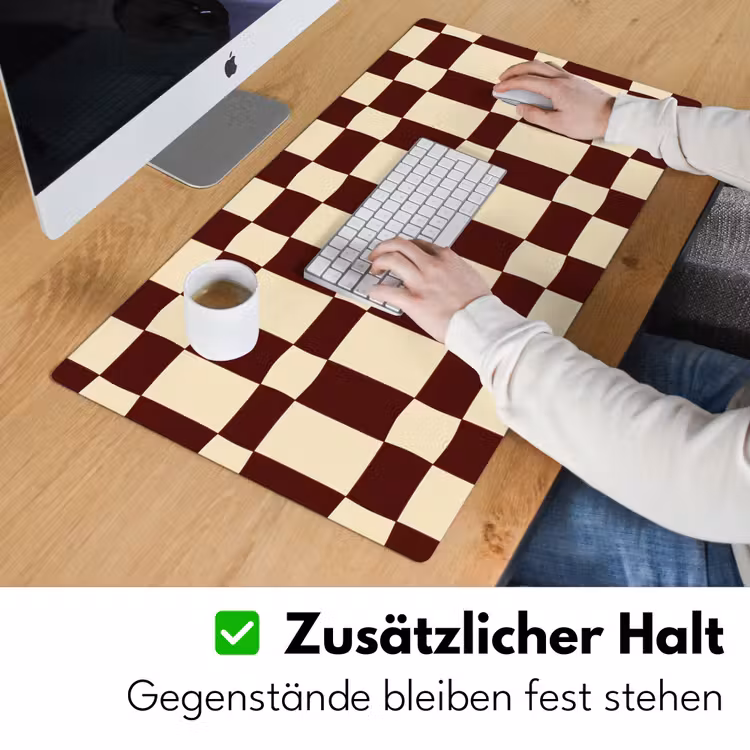 Schreibtischunterlage - Retro - Muster - Braun — 3