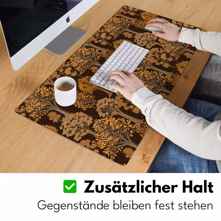 Schreibtischunterlage - Bäume - Muster - Braun — 3