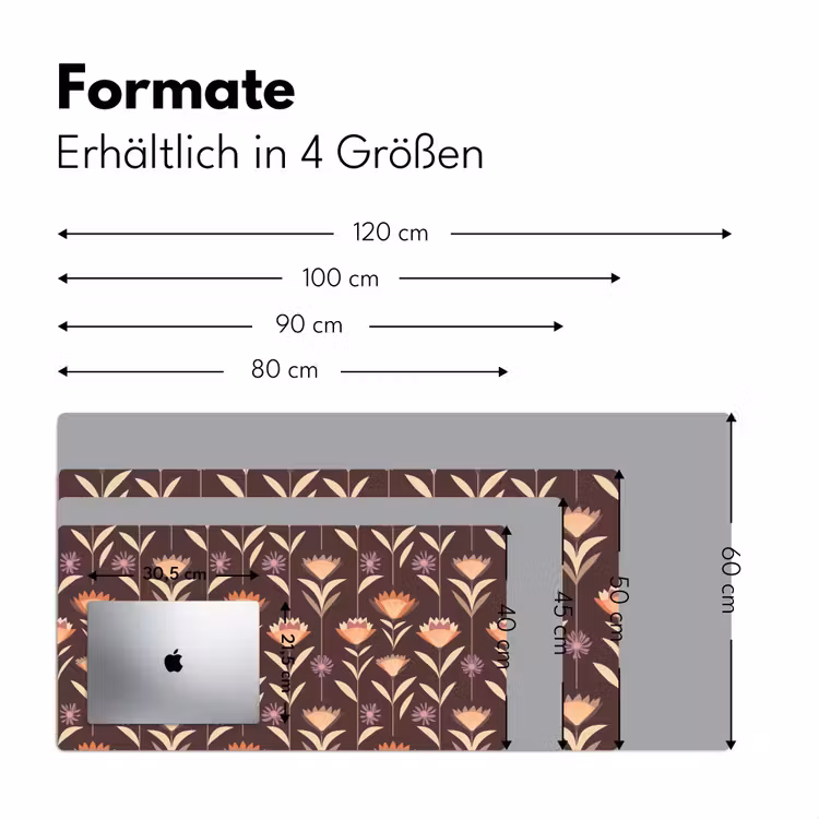 Schreibtischunterlage - Elegant - Retro - Braun — 5