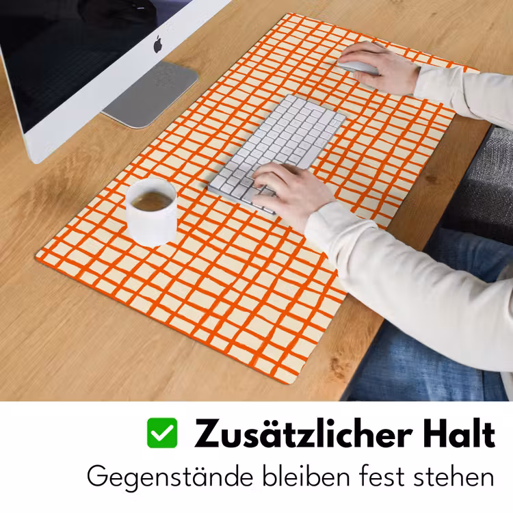 Schreibtischunterlage - Muster - Linien - Orange — 3