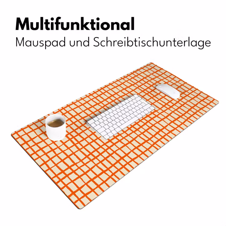 Schreibtischunterlage - Muster - Linien - Orange — 4