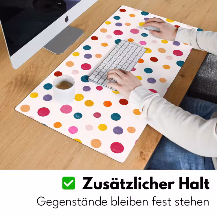 Schreibtischunterlage - Kreise - spielerisch - farbenfroh — 3