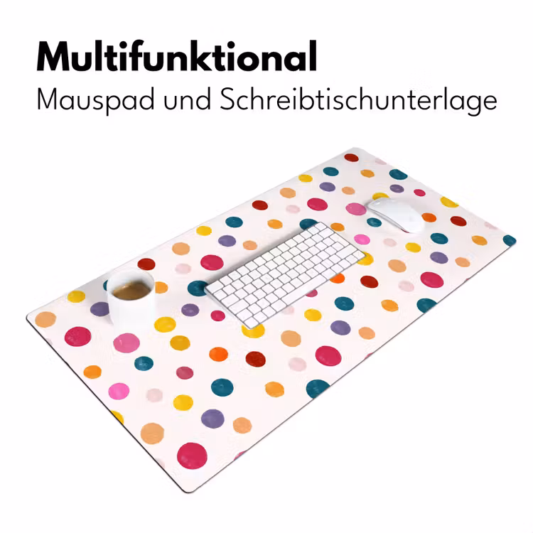 Schreibtischunterlage - Kreise - spielerisch - farbenfroh — 4