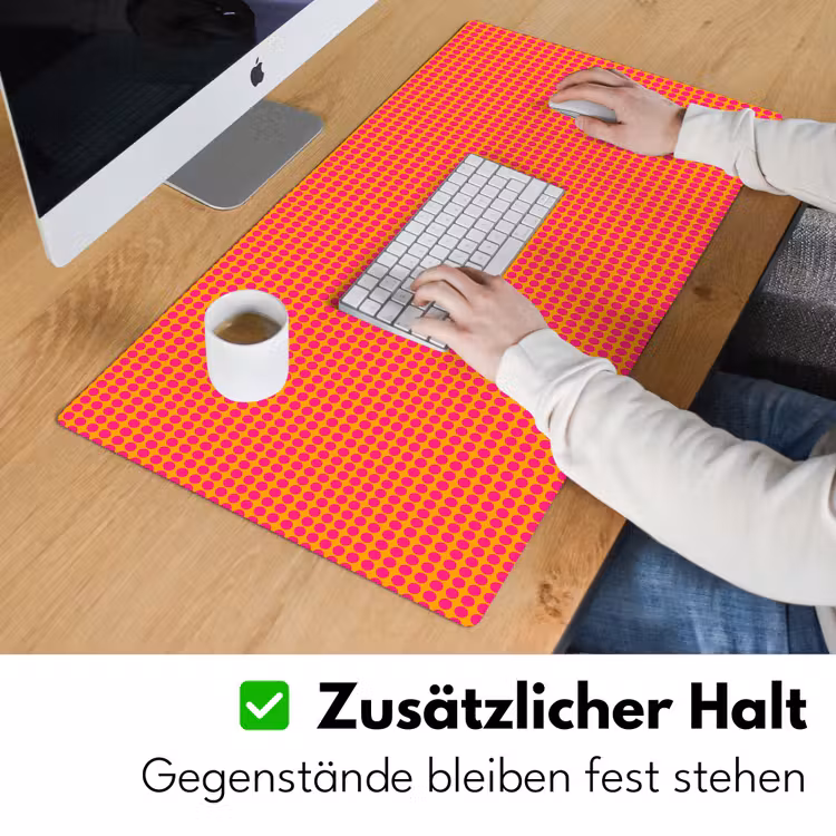 Schreibtischunterlage - Modern - Punkte - Orange — 3