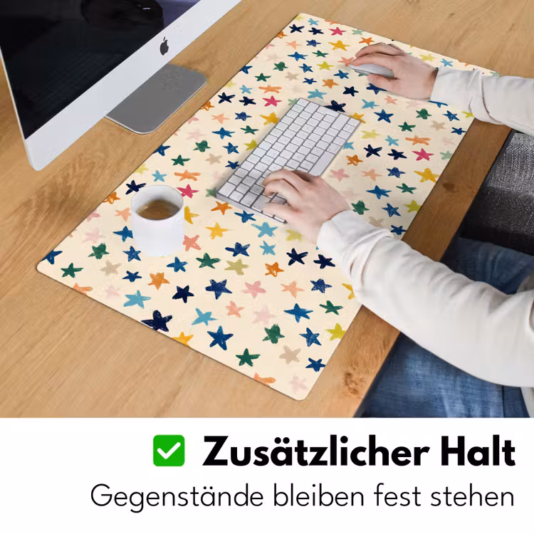 Schreibtischunterlage - Muster - Sterne - Farbenfroh — 3