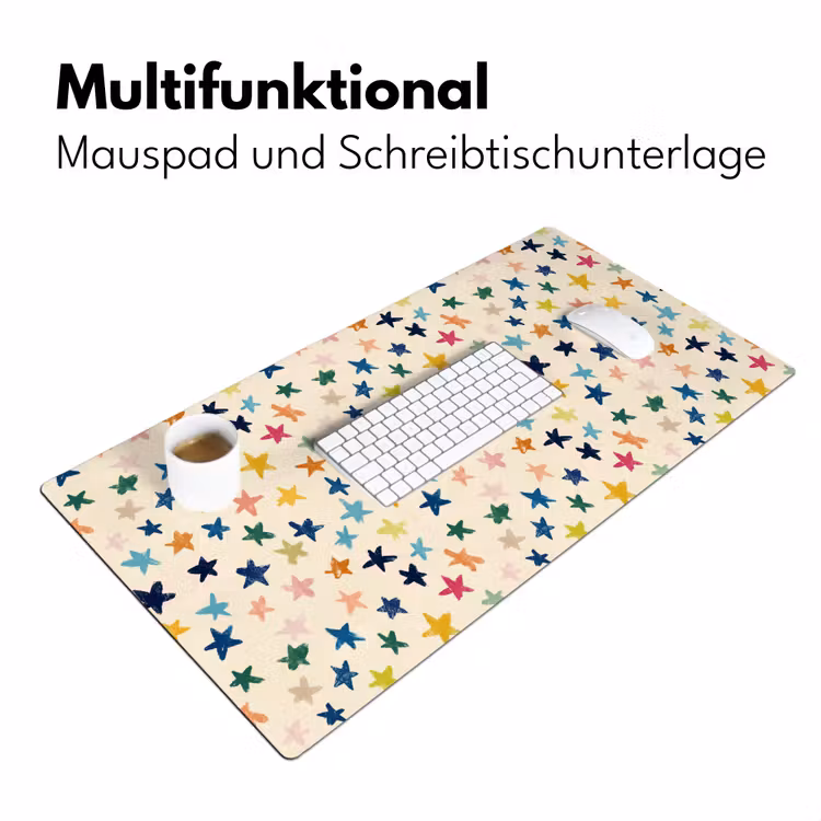 Schreibtischunterlage - Muster - Sterne - Farbenfroh — 4