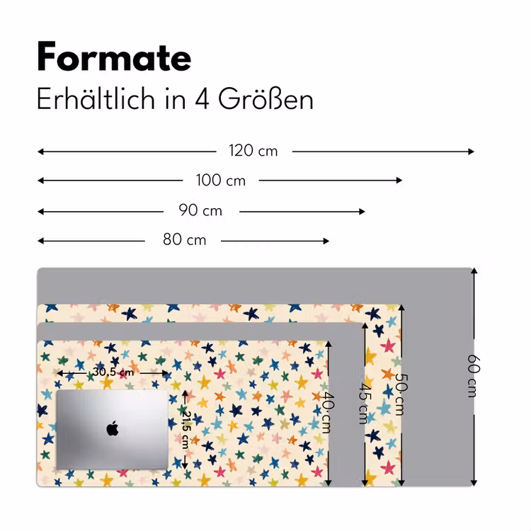 Schreibtischunterlage - Muster - Sterne - Farbenfroh — 5