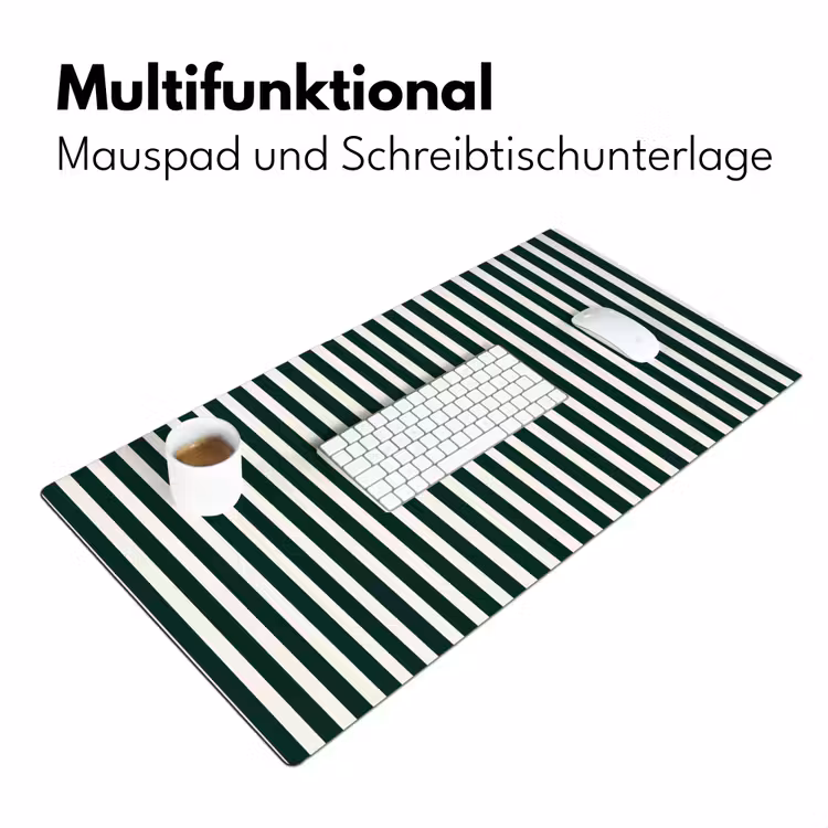 Schreibtischunterlage - Streifen - Klassisch - Grün — 4