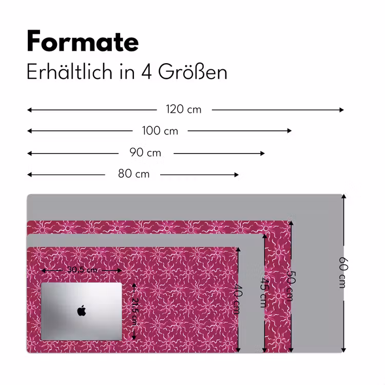 Schreibtischunterlage - Bohemian - Sonne - Magenta — 5