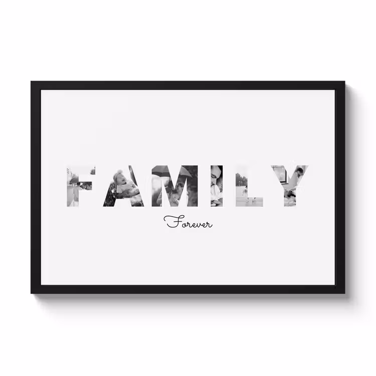 Poster mit Rahmen – Family — 1