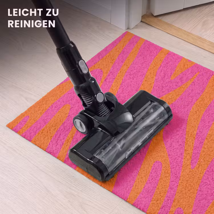 Fußmatte - Zebramuster - Rosa - Orange - Tiermuster — 9
