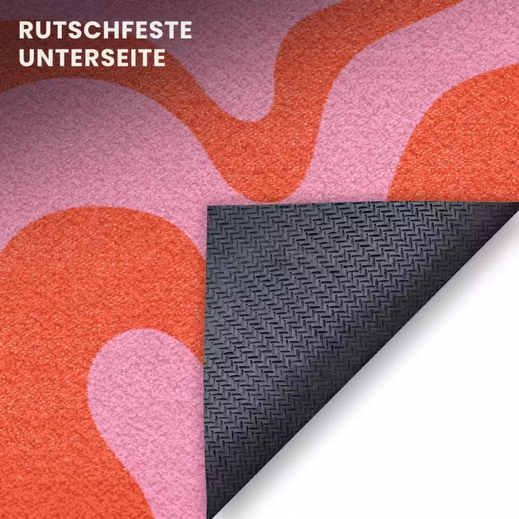 Fußmatte - Abstrakt - Muster - Rot - Rosa - Minimalistisch — 6