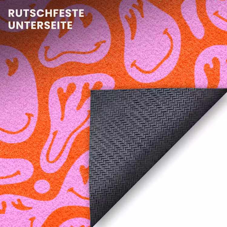 Fußmatte - Valentinstag - Smiley - Rot - Rosa — 6