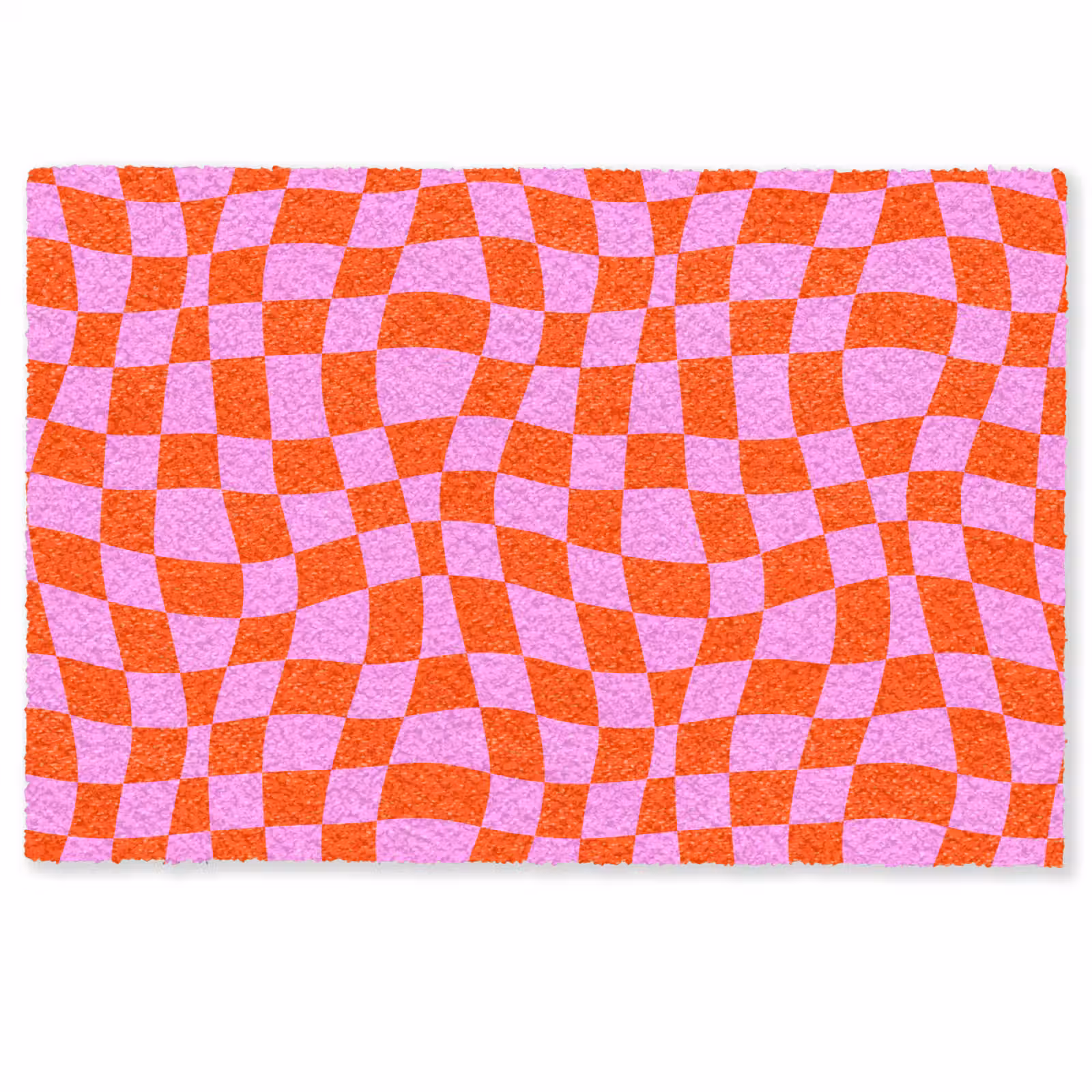 Fußmatte - Blöcke - Rosa - Rot - Muster — 1