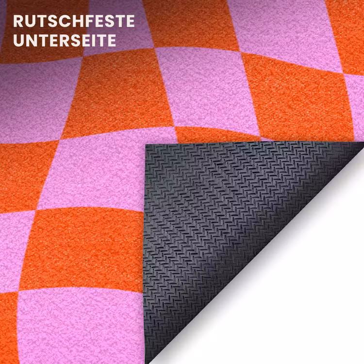Fußmatte - Blöcke - Rosa - Rot - Muster — 6