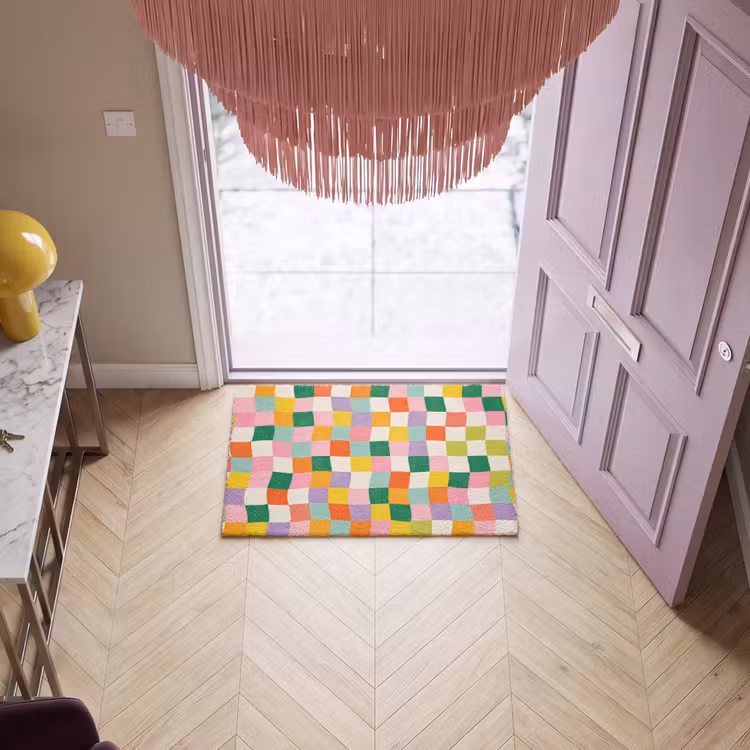 Fußmatte - Quadrate - Bunt - Gewellt — 4