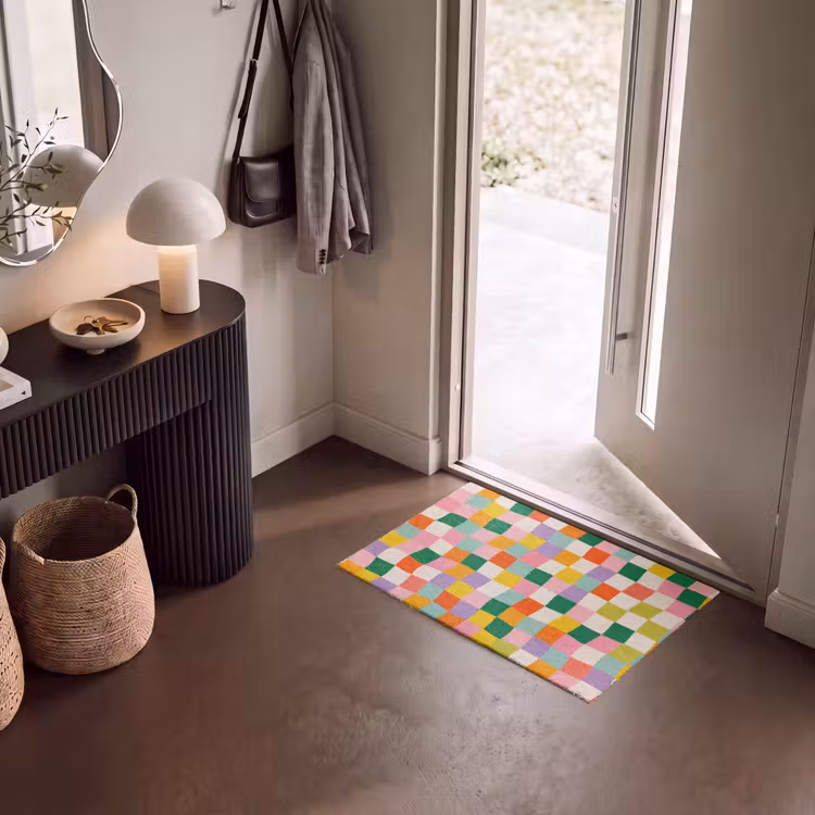 Fußmatte - Quadrate - Bunt - Gewellt — 8