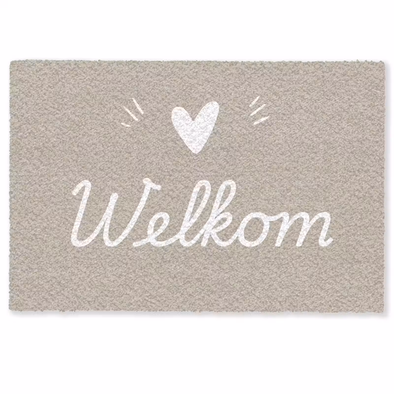 Fußmatte - Willkommen - Beige — 1