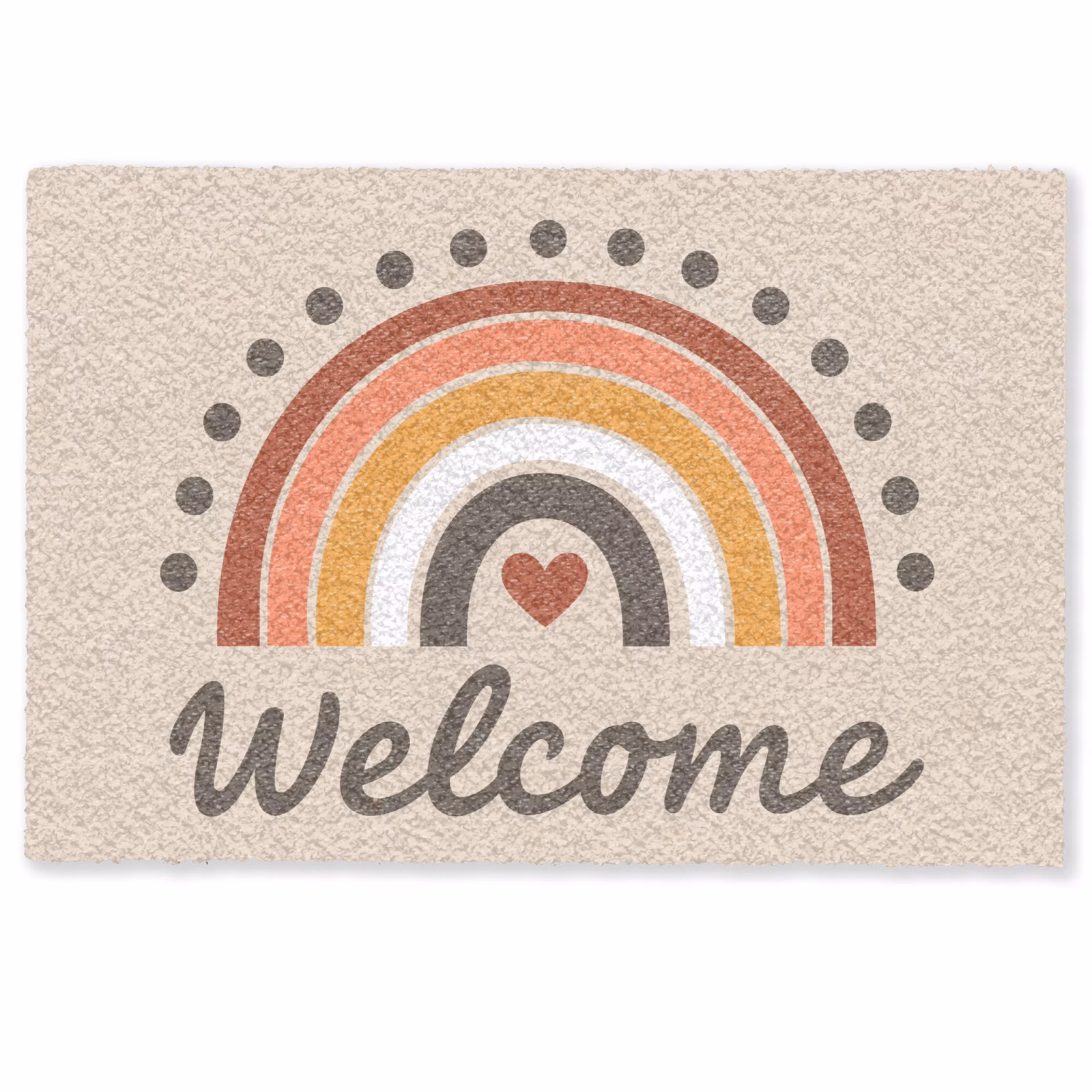 Fußmatte - Willkommen - Regenbogen - Farbenfroh — 1