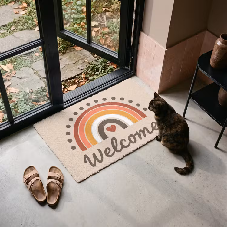 Fußmatte - Willkommen - Regenbogen - Farbenfroh — 2