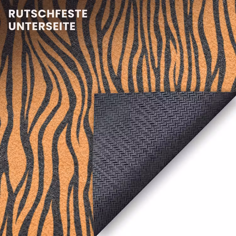 Fußmatte - Tiger - Orange - Muster - Streifen — 6
