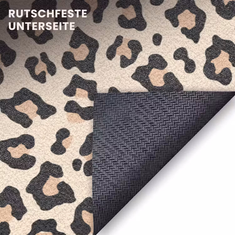 Fußmatte - Pantherdruck - Muster - Braun — 6