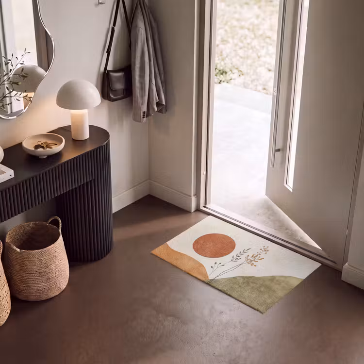 Fußmatte - Sonne - Abstrakt - Äste - Orange — 8