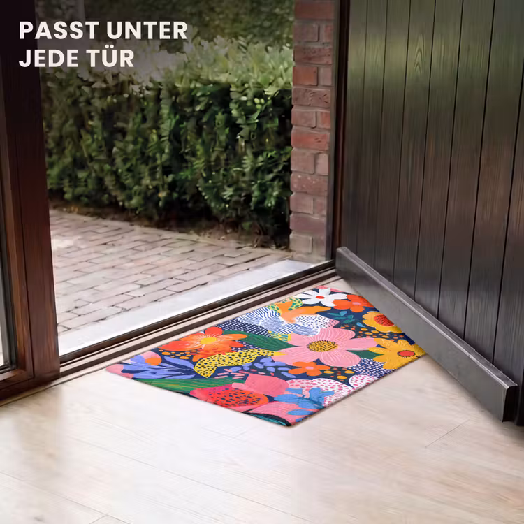 Fußmatte - Bunt - Blumen - Abstrakt - Punkte — 7
