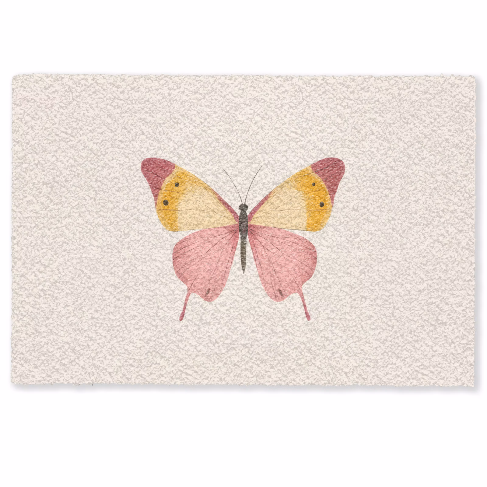 Fußmatte - Schmetterling - Illustration - Rosa — 1