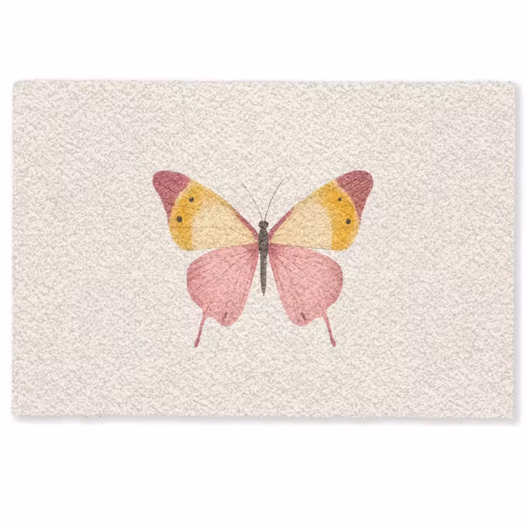 Fußmatte - Schmetterling - Illustration - Rosa — 1
