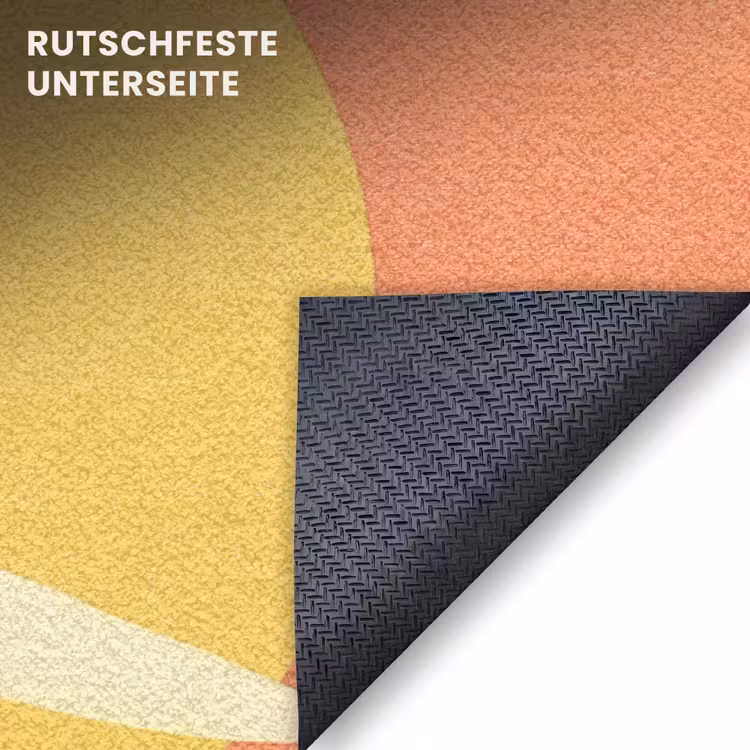 Fußmatte - Vögel - Kreise - Gelb — 6