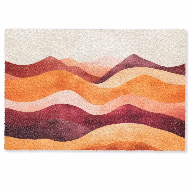 Fußmatte - Abstrakt - Landschaft - Wellen — 1