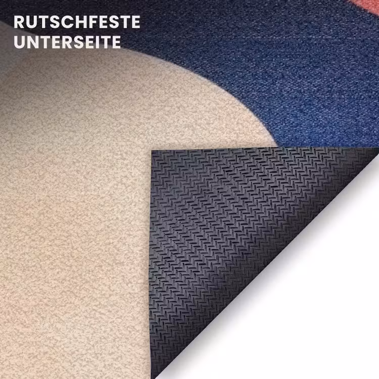 Fußmatte - Abstrakt - Blau - Rosa — 6