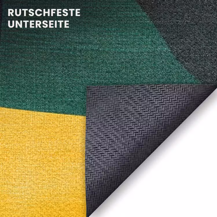 Fußmatte - Abstrakt - Rosa - Formen - Gelb — 6