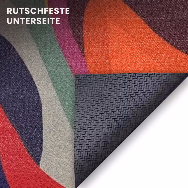 Fußmatte - Abstrakt - Bunt - Wellen - Linien — 6