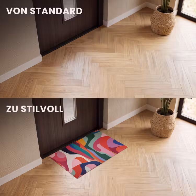 Fußmatte - Formen - Kurven - Bunt - Abstrakt — 3