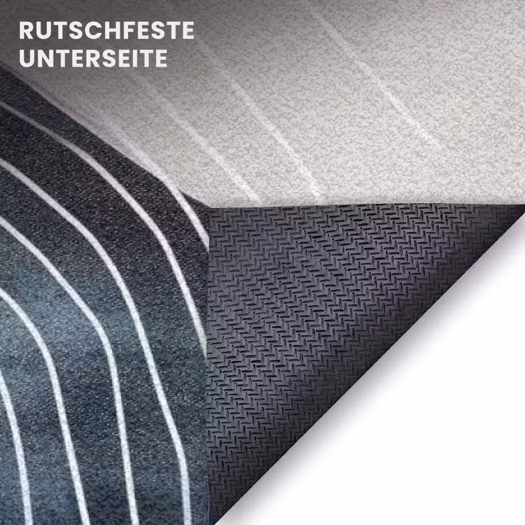 Fußmatte - Linien - Wellen - Abstrakt - Grau — 6