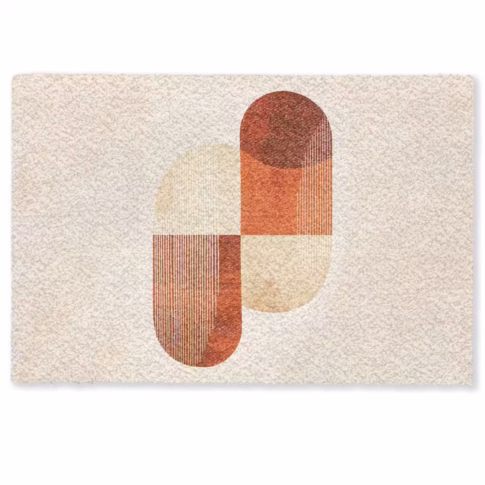 Fußmatte - Bögen - Beige - Formen — 1
