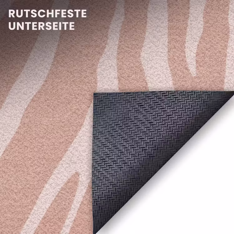 Fußmatte - Hellrosa - Zebra - Muster - Dunkelrosa — 6