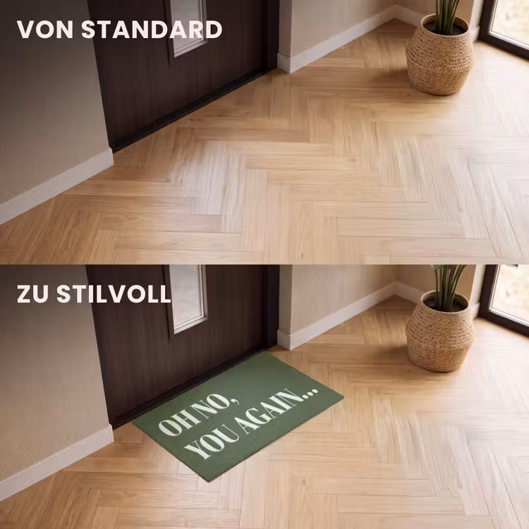 Fußmatte - Zitat - Grün — 3