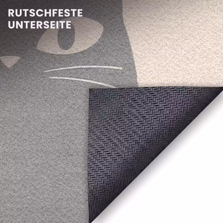 Fußmatte - Katzen - Zitat - Grau - Beige — 6