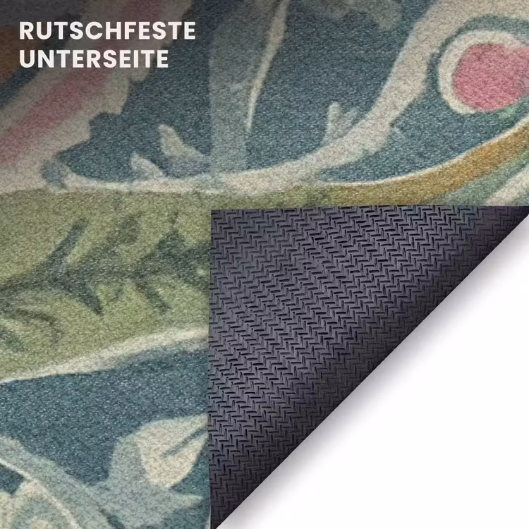 Fußmatte - Gemustert - Bunt - Verschnörkelt - Grün — 6