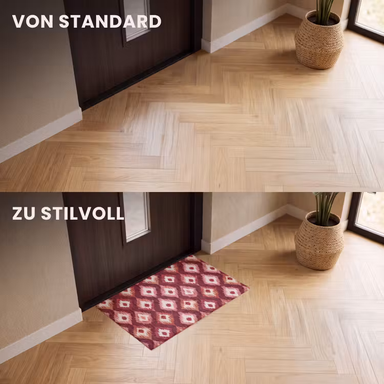 Fußmatte - Diamantformen - Rosa - Muster - Textur — 3