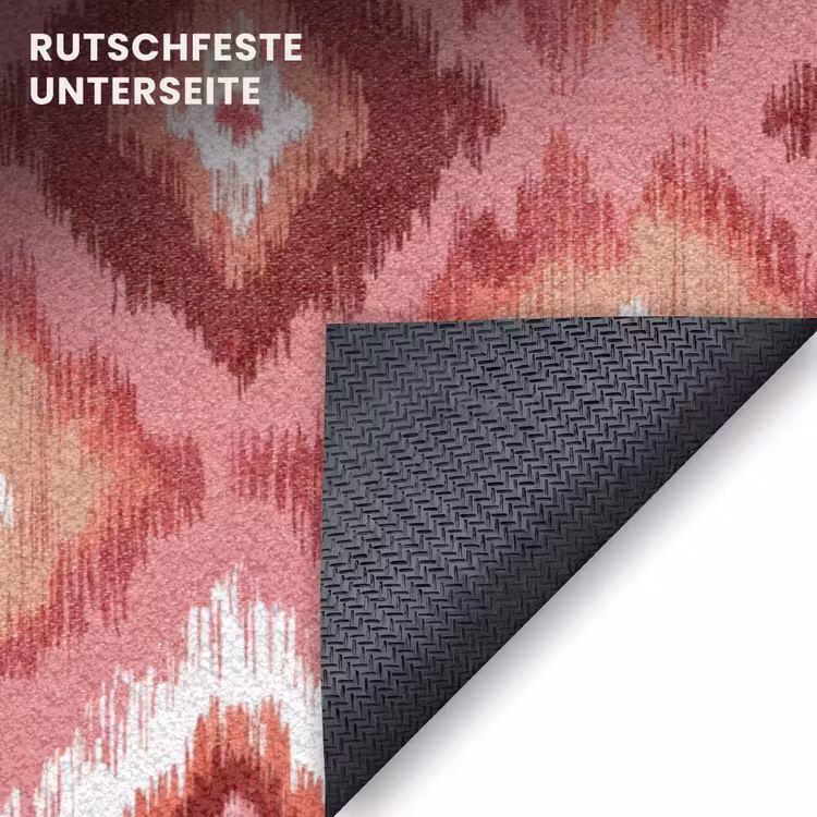 Fußmatte - Rosa - Pinselstriche - Abstrakt - Muster — 6
