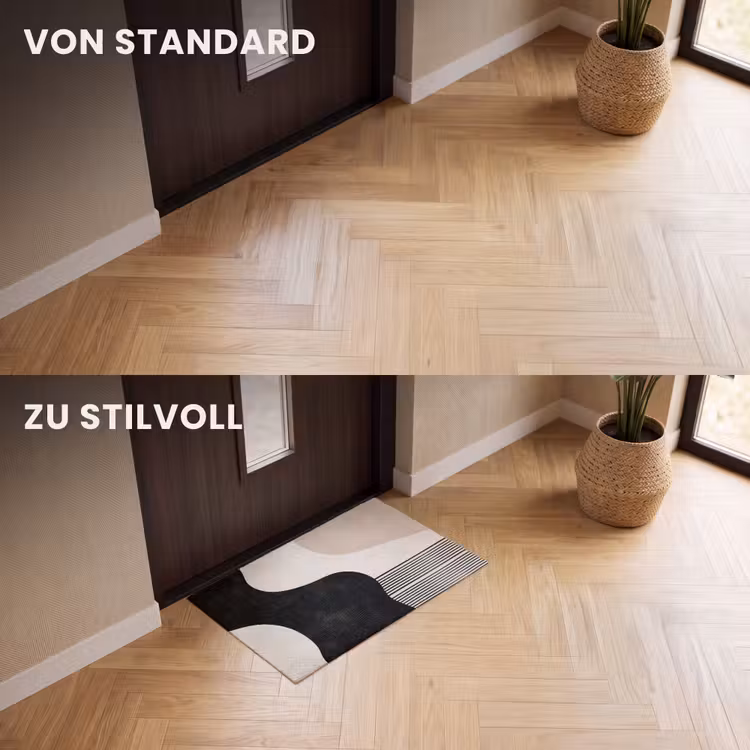 Fußmatte - Abstrakt - Japandi - Beige - Modern — 3
