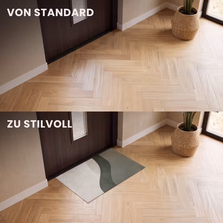 Fußmatte - Japandi - Grün - Abstrakt - Modern — 3