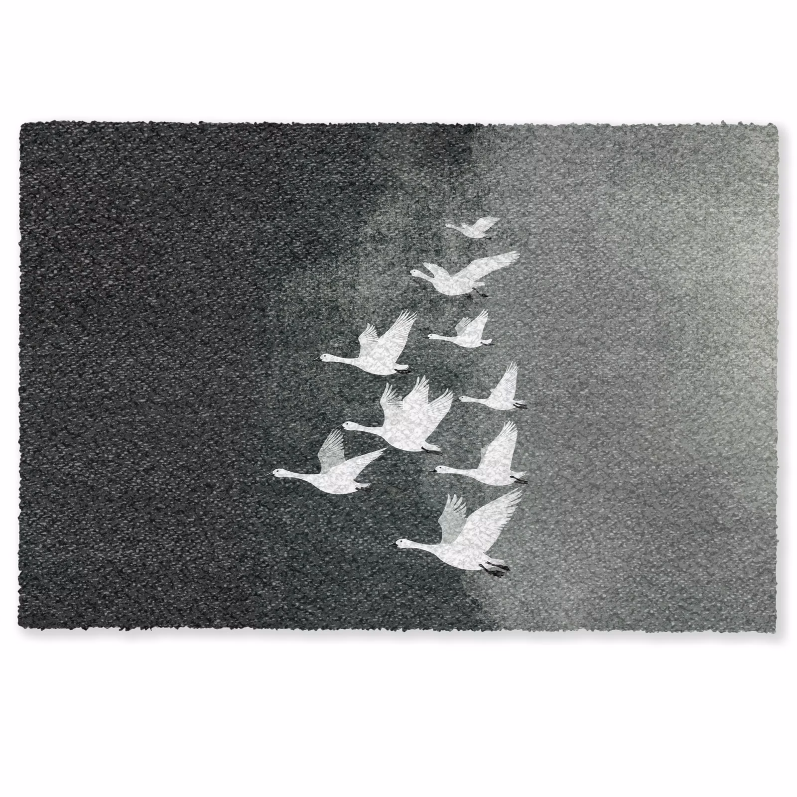Fußmatte - Vogel - Japandi - Grün — 1