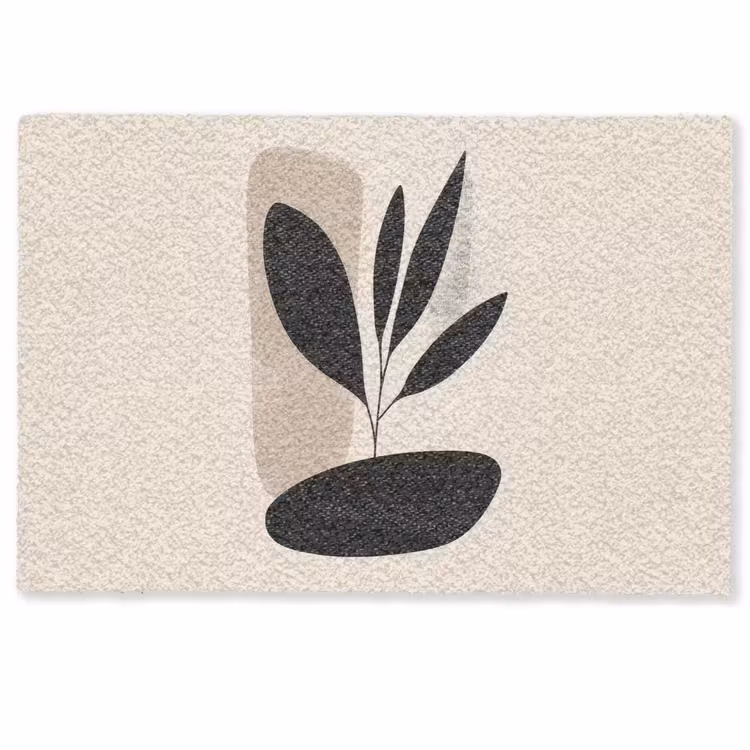 Fußmatte - Pflanze - Beige - Japanisch — 1