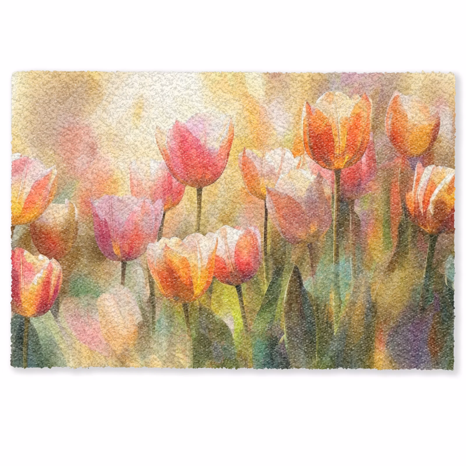 Fußmatte - Tulpen - Märchenhaft - Farbenfroh — 1